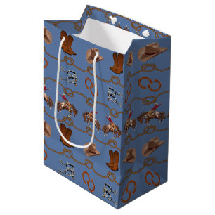 Cowboy Rodeo Essentials Medium Gift Bag