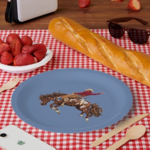 Cowboy Rodeo Party Paper Plate