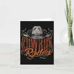 Cowboy Rodeo Western Texan Gift Country Bull Ridin Card
