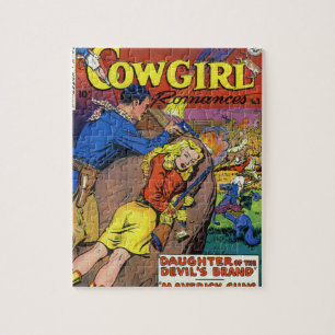 Cowboy Romances Jigsaw Puzzle