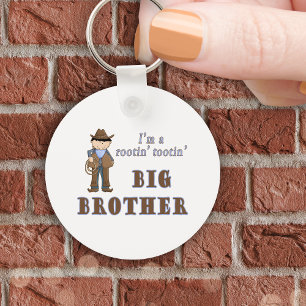 cowboy rootin tootin big brother keychain