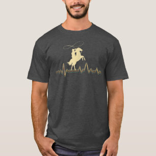 Cowboy Roping Roper Horse Riding Equestrian Heade T-Shirt