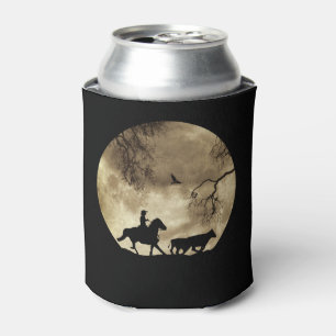 Cowboy Roundup With Vintage Full Moon Can Cooler