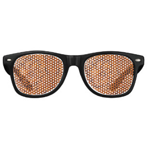 Cowboy Rustic western country tooled leather print Retro Sunglasses