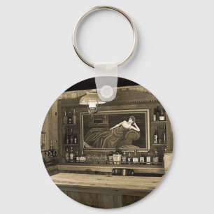 Cowboy Saloon Keychain
