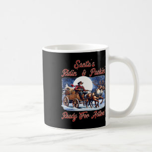 Cowboy Santa Claus Wagon Christmas Holiday Spirit Coffee Mug