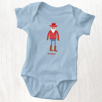 Cowboy Santa Custom Text Christmas