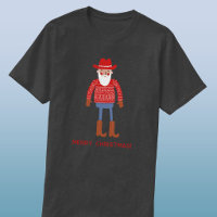 Cowboy Santa Custom Text Christmas