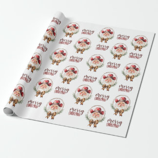 Cowboy Santa Wrapping Paper