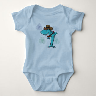 Cowboy Shark Baby Bodysuit