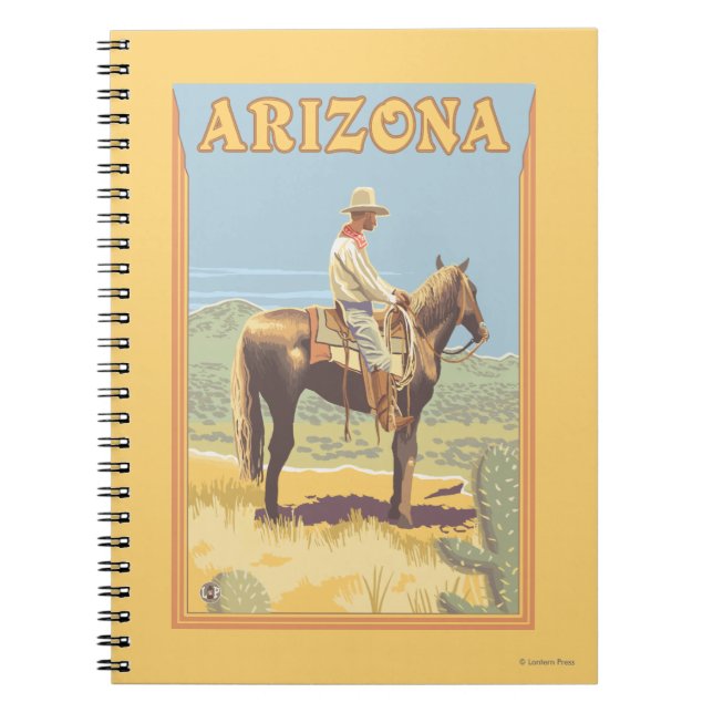 Cowboy (Side View)Arizona Notebook (Front)