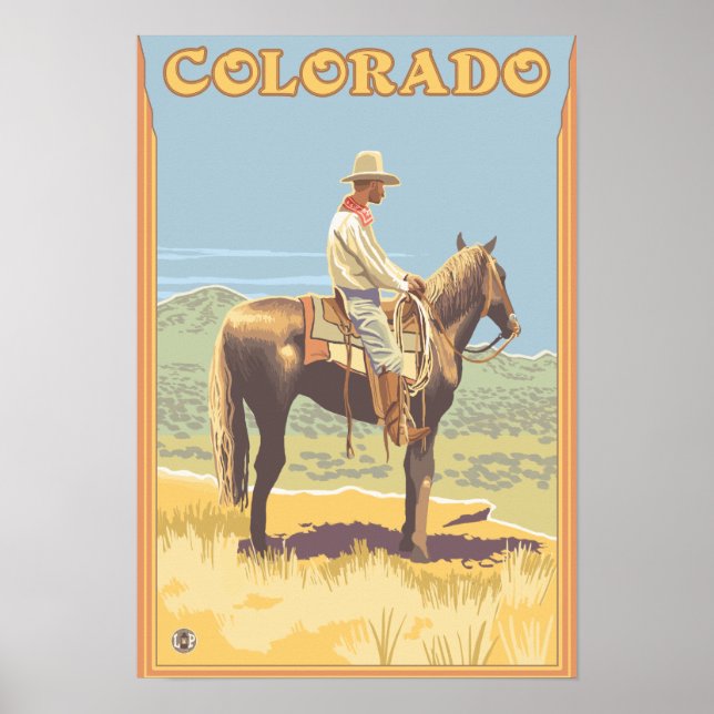 Cowboy (Side View)Colorado Poster (Front)