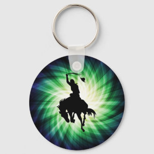 Cowboy Silhouette; Glowing Keychain
