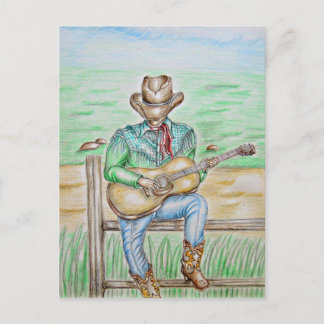 Cowboy Singer Postcard