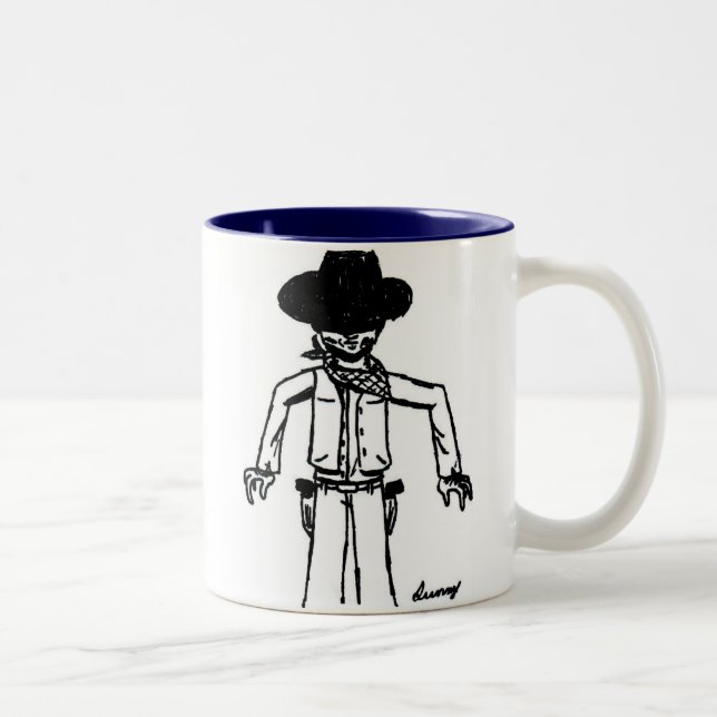 Cowboy Sketch Mug (Droit)
