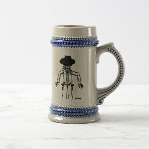 Cowboy Sketch Stein