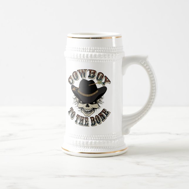Cowboy Skull Beer Stein (Right)