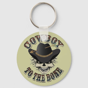 Cowboy Skull Keychain