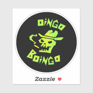 Cowboy skull oingo boingo large sticker
