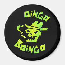 Cowboy skull oingo boingo magnet