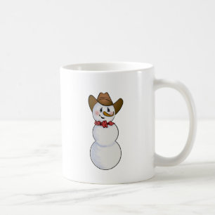 Cowboy Snowman with Red Bandana Coffee Mug