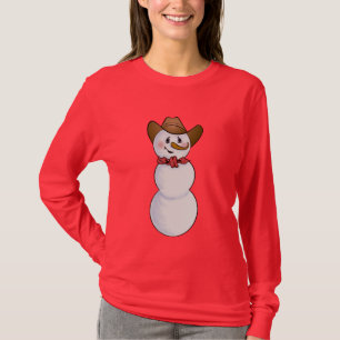 Cowboy Snowman with Red Bandana T-Shirt