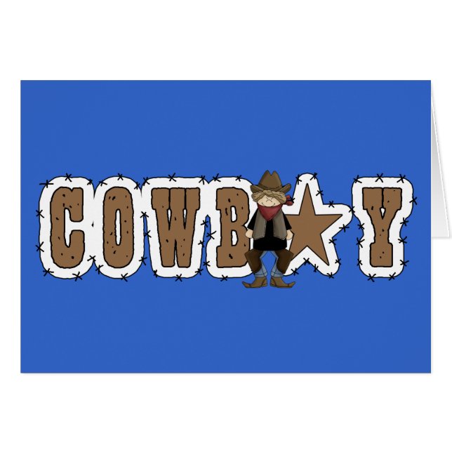 Cowboy Star - Western Blank Inside Everyday (Front Horizontal)