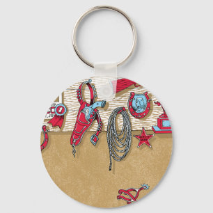 Cowboy Stuff Keychain