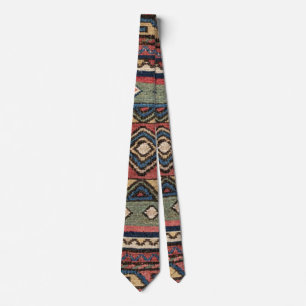 Cowboy Sumakh :: 19th Century Colorful Red White Tie