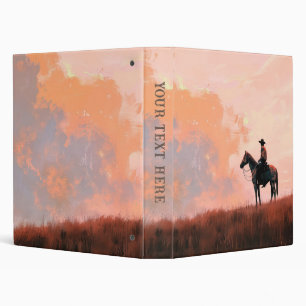 Cowboy Sunrise Binder