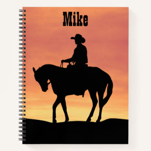 Cowboy Sunset Notebook