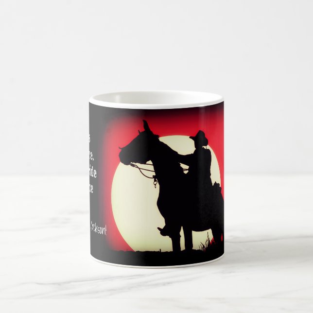 Cowboy Sunset Retirement Coffee Mug (Center)
