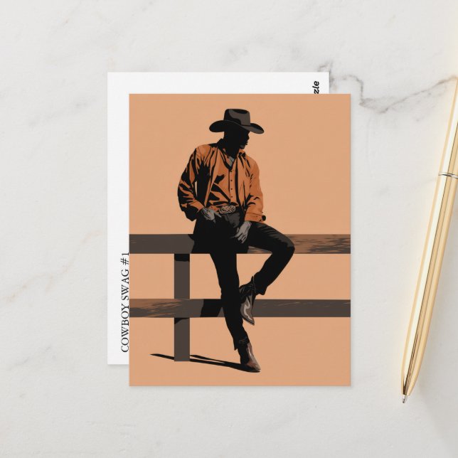 COWBOY SWAG #1 POSTCARD (Front/Back In Situ)