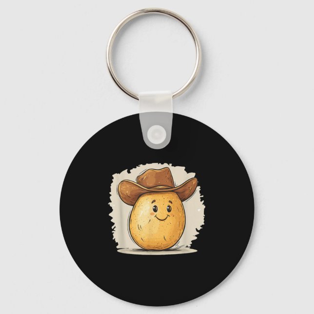 Cowboy Tato Costume With Western Hat For Boys And  Keychain (Front)