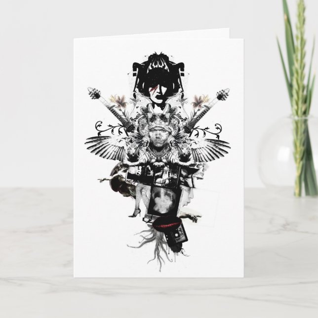 Cowboy urbain - rockstar - carte de voeux (Devant)