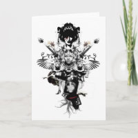 Cowboy urbain - rockstar - carte de voeux