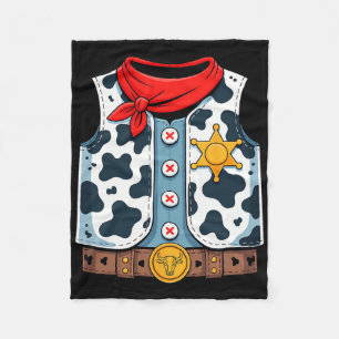 Cowboy Vest Western Sheriff Costume Cool Easy Hall Fleece Blanket