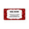 Cowboy Water Bottle Favour- customize it! - red