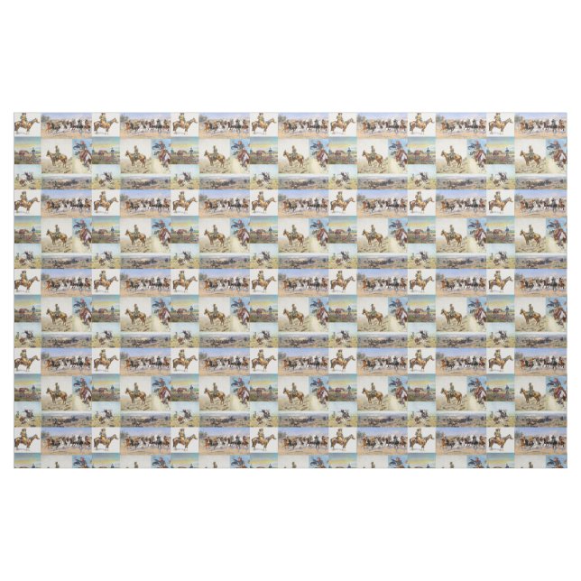 Cowboy Western Art Popular Fabric (Fat Quarter)