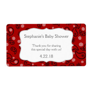 Cowboy Western Baby shower bouteille d'eau Favoris