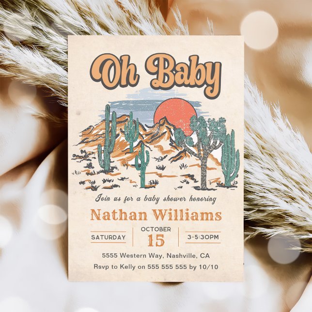 Cowboy Western Baby Shower Invitation (Creator Uploaded)