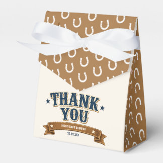 Cowboy Western Baby Shower Thank You Favor Box