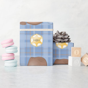 Cowboy Western  Boots, Hats & Cacti Rustic Rodeo Wrapping Paper