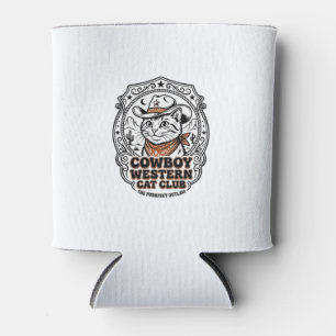 Cowboy Western Cat Pet Lover Shirt Art - Cowboy We Can Cooler