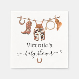 Cowboy Western Clothesline Napkin