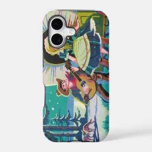 cowboy western girl  paint by numbers iphone case