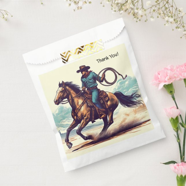 Cowboy Western Horse Birthday Favour Bag (Sealed)