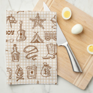 Cowboy Western Kitchen Towel