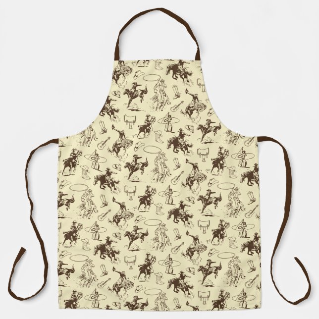 Cowboy Western Rodeo Horse Riding Roping Apron (Front)