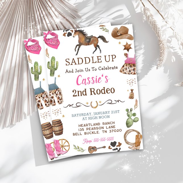 Cowboy Western Rustic Birthday Party Invitation (Creator Uploaded)